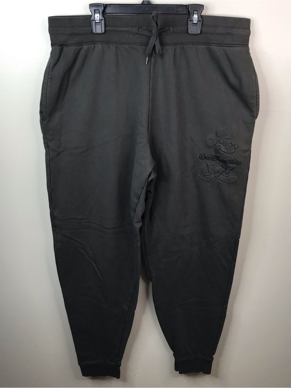 Disney Women's Joggers with Embroidered Mickey Sz XL